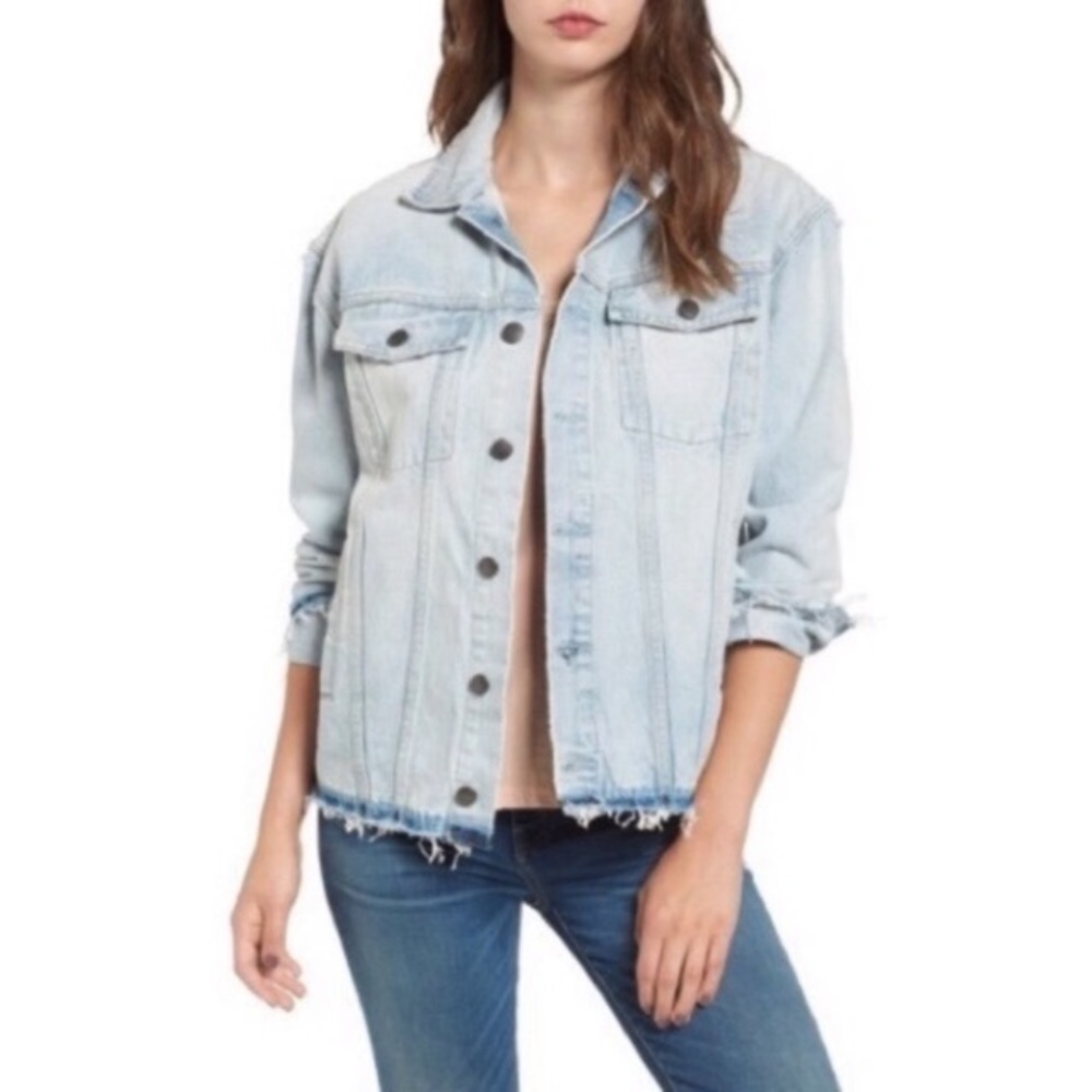 Current Elliott the boyfriend Denim Trucker Jacket
